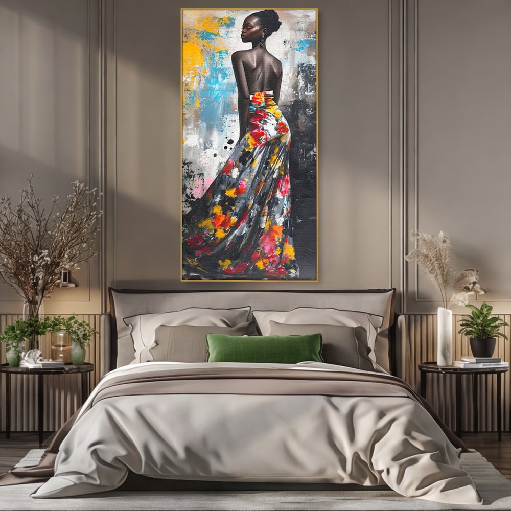 Tablou Canvas Premium LuxCanva® G1039, Stralucirea unei Muze , Rafinament, Bal, Fashion, Podium, Eleganta, Arta, Living, Dormitor, Culori vibrante
