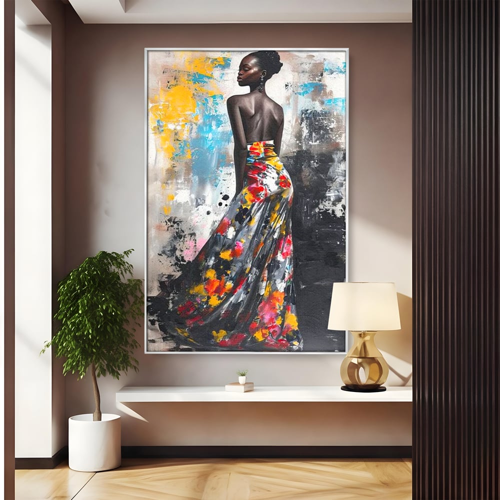 Tablou Canvas Premium LuxCanva® G1039, Stralucirea unei Muze , Rafinament, Bal, Fashion, Podium, Eleganta, Arta, Living, Dormitor, Culori vibrante