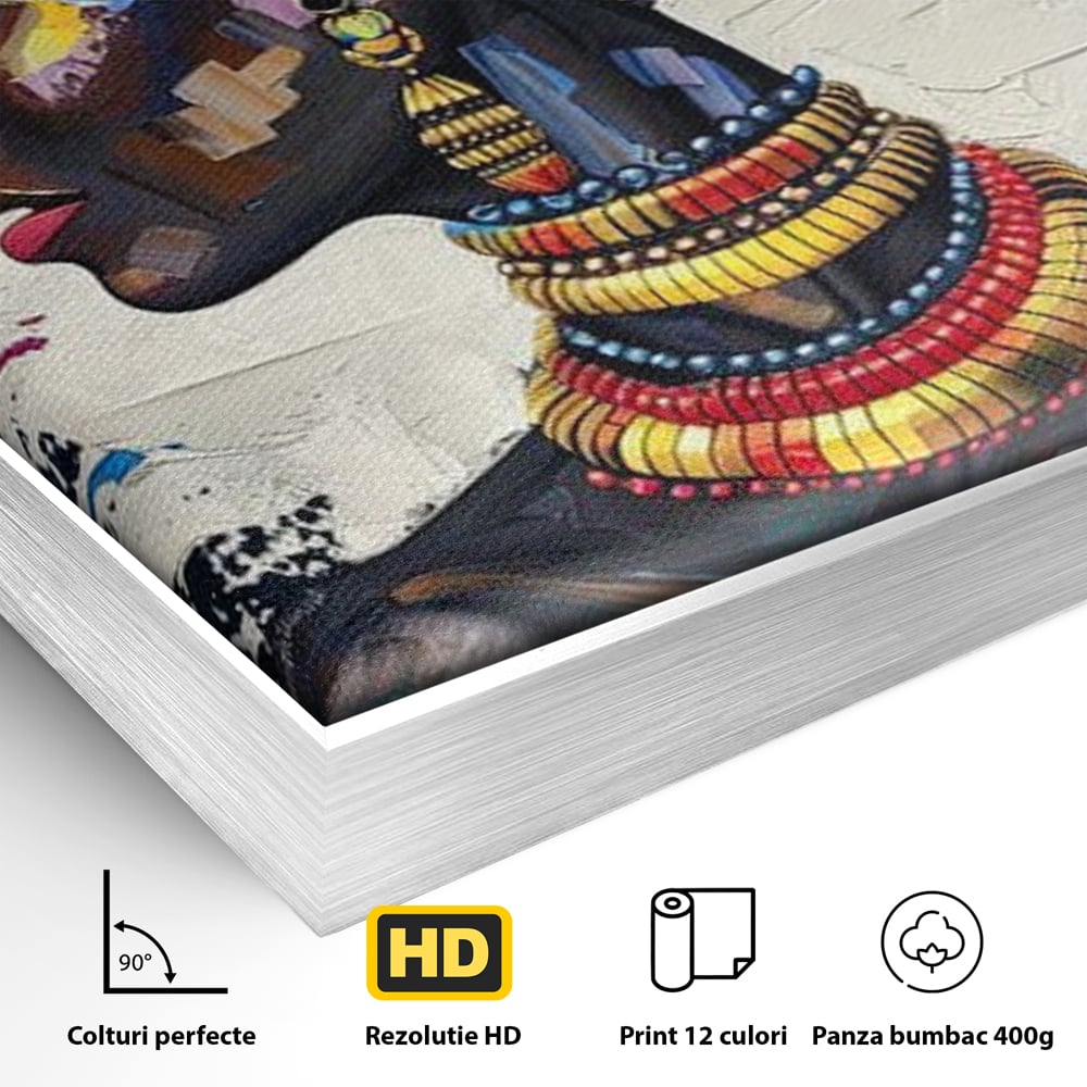 Tablou Canvas Premium LuxCanva® G1046, Regina din Trib