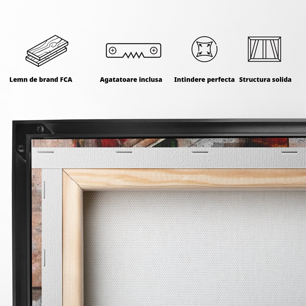 Tablou Canvas Premium LuxCanva® G1047, Pianista in Rosu