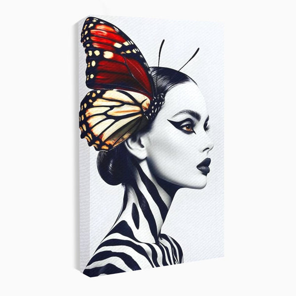 Tablou Canvas Premium LuxCanva® G1057, Fluturele Noptii , Transformare, Fluture, Omida, Simbioza, Metamorfoza, Living, Dormitor, Culori vibrante