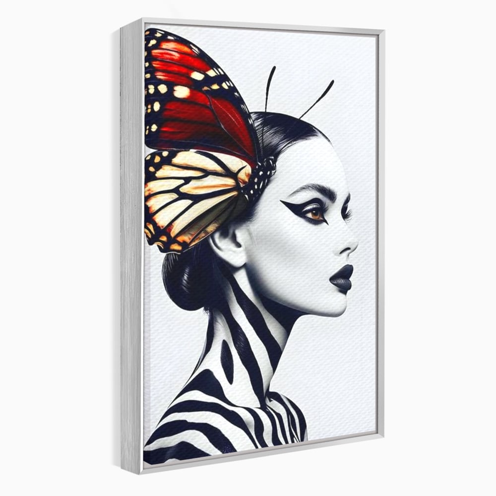 Tablou Canvas Premium LuxCanva® G1057, Fluturele Noptii , Transformare, Fluture, Omida, Simbioza, Metamorfoza, Living, Dormitor, Culori vibrante