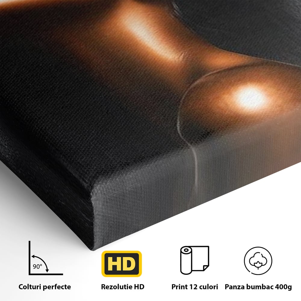 Tablou Canvas Premium LuxCanva® G1058, Ecoul Simturilor ,  Arta, Bronz, Emotie, Expresivitate, Aura, Libertate, Estetica, Living, Dormitor, Culori vibrante