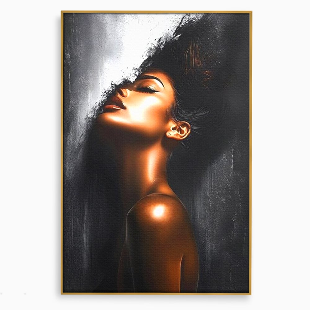 Tablou Canvas Premium LuxCanva® G1058, Ecoul Simturilor ,  Arta, Bronz, Emotie, Expresivitate, Aura, Libertate, Estetica, Living, Dormitor, Culori vibrante