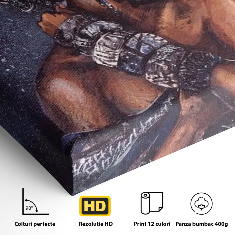 Tablou Canvas Premium LuxCanva® G1060, Aura Femeii Africane , Regala, Eterna, Turban, Cultura, Noblete, Feminism, Identitate, Living, Dormitor
