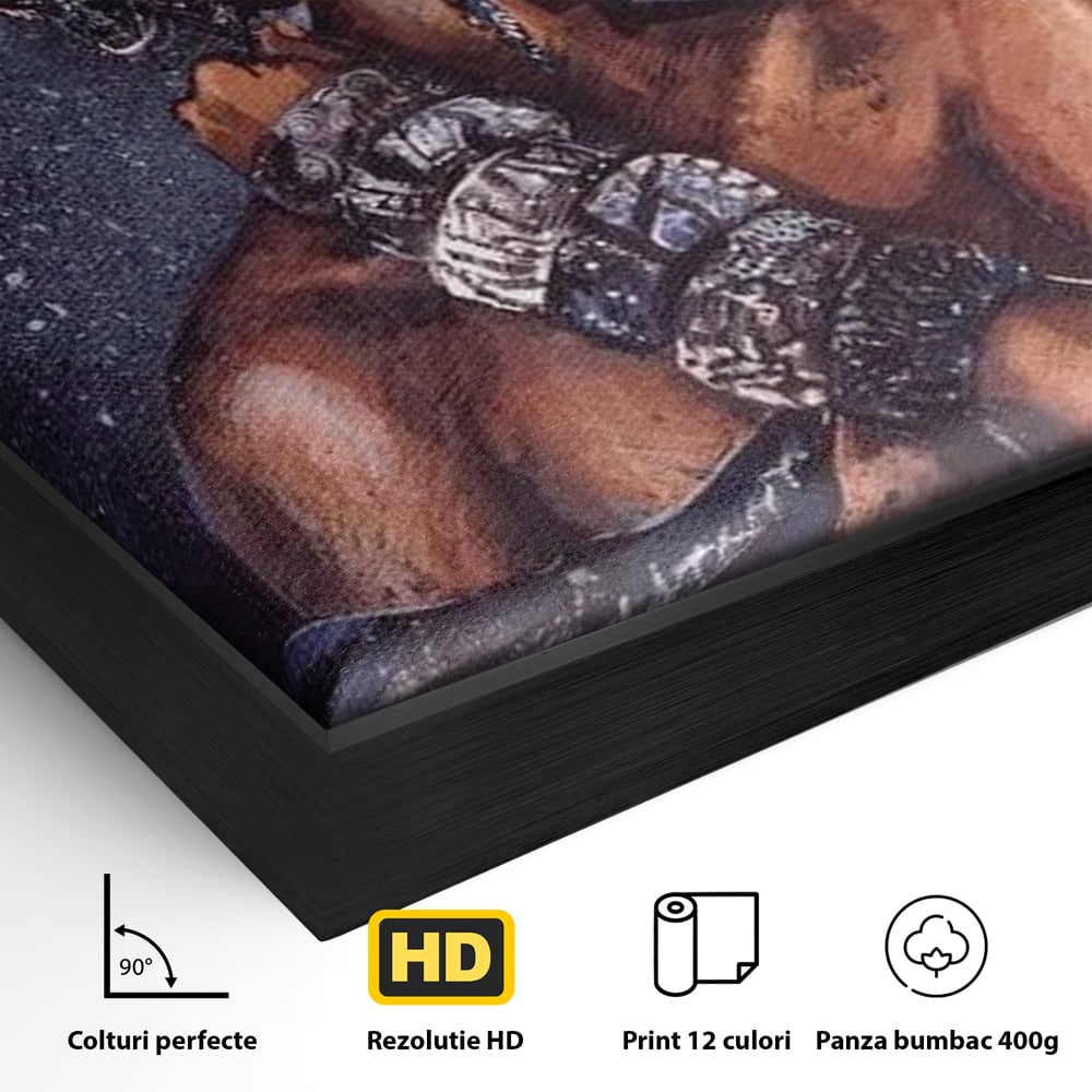 Tablou Canvas Premium LuxCanva® G1060, Aura Femeii Africane , Regala, Eterna, Turban, Cultura, Noblete, Feminism, Identitate, Living, Dormitor