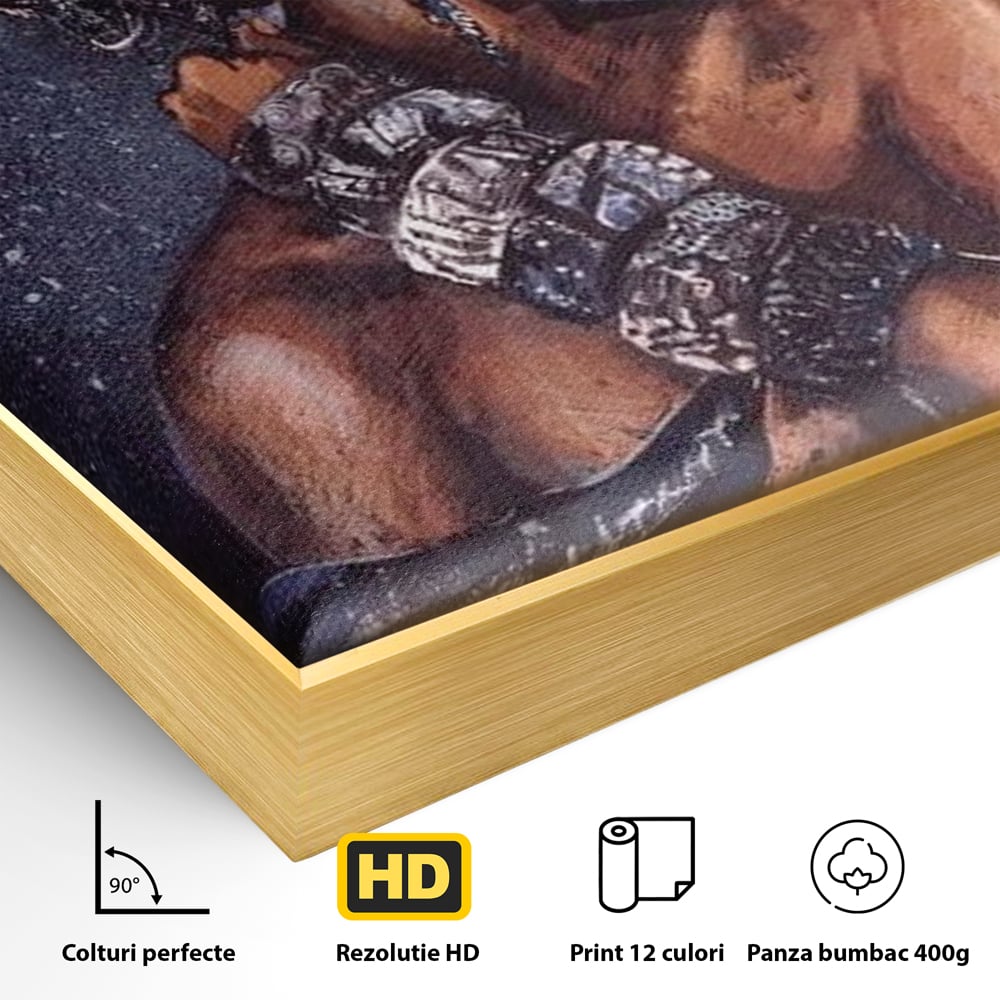 Tablou Canvas Premium LuxCanva® G1060, Aura Femeii Africane , Regala, Eterna, Turban, Cultura, Noblete, Feminism, Identitate, Living, Dormitor
