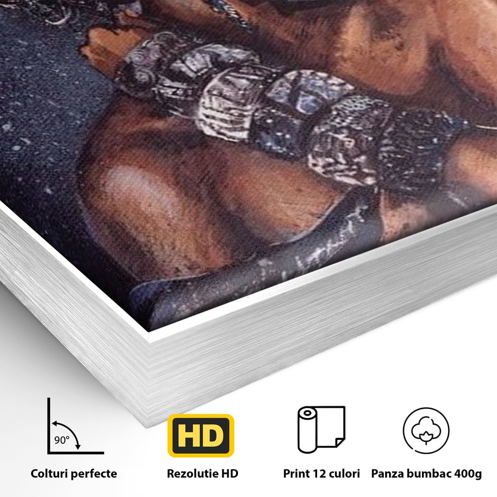 Tablou Canvas Premium LuxCanva® G1060, Aura Femeii Africane , Regala, Eterna, Turban, Cultura, Noblete, Feminism, Identitate, Living, Dormitor