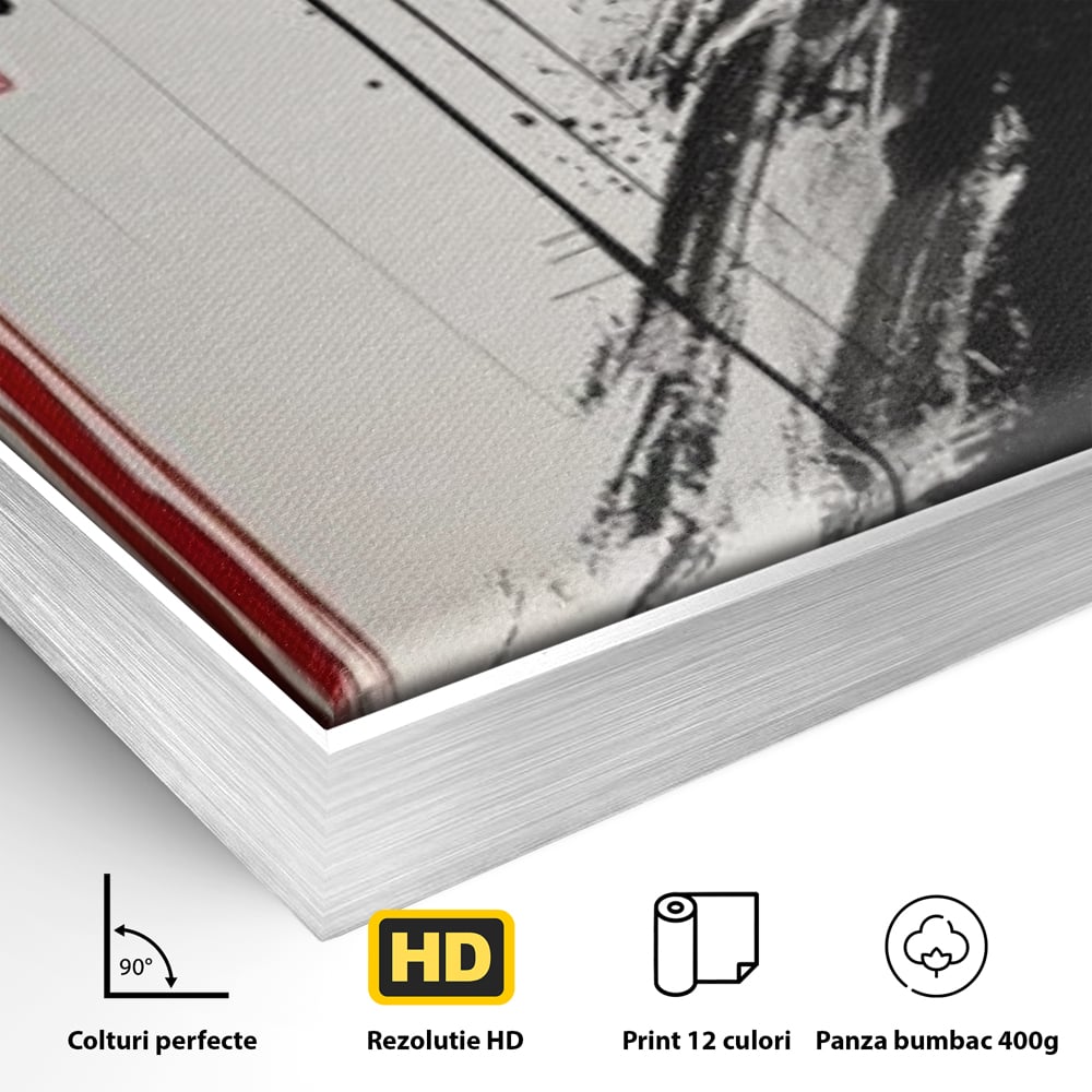 Tablou Canvas Premium LuxCanva® G1061, Aleasa Samuraului , Gheisa, Eterna, Litere, Japoneze, Tus, Negru, Sotie, Zen, Umbra, Living, Dormitor