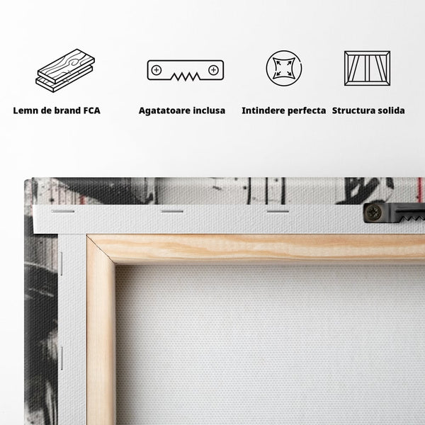 Tablou Canvas Premium LuxCanva® G1061, Aleasa Samuraului , Gheisa, Eterna, Litere, Japoneze, Tus, Negru, Sotie, Zen, Umbra, Living, Dormitor