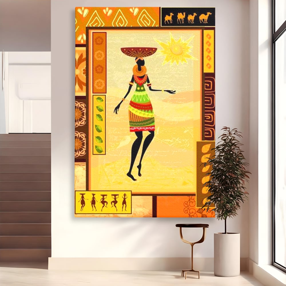 Tablou Canvas Premium, LuxCanva® G1073, Viata de Sub Soare, Drum, Traditie, Arsita, Pasi, Cultura, Pamant, Solar, Etnic, Restaurant, Living, Dormitor