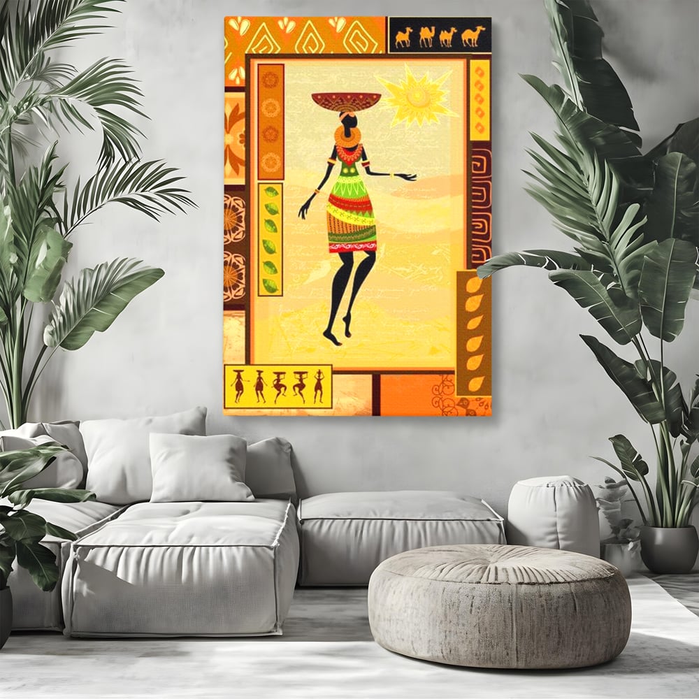 Tablou Canvas Premium, LuxCanva® G1073, Viata de Sub Soare, Drum, Traditie, Arsita, Pasi, Cultura, Pamant, Solar, Etnic, Restaurant, Living, Dormitor