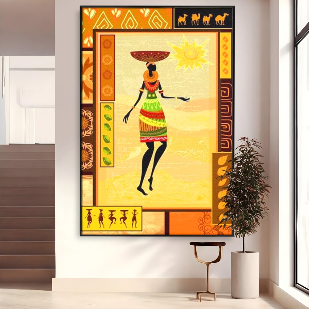 Tablou Canvas Premium, LuxCanva® G1073, Viata de Sub Soare, Drum, Traditie, Arsita, Pasi, Cultura, Pamant, Solar, Etnic, Restaurant, Living, Dormitor