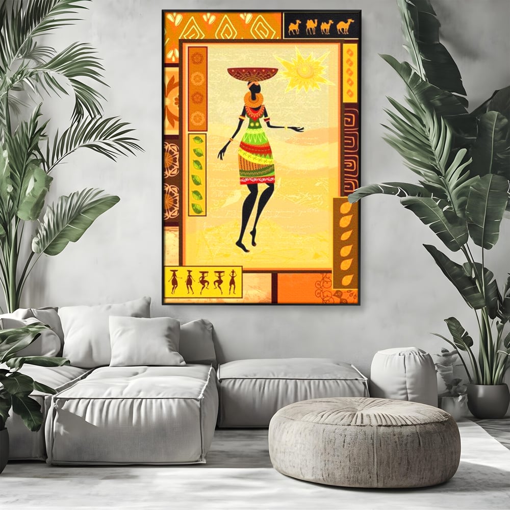 Tablou Canvas Premium, LuxCanva® G1073, Viata de Sub Soare, Drum, Traditie, Arsita, Pasi, Cultura, Pamant, Solar, Etnic, Restaurant, Living, Dormitor
