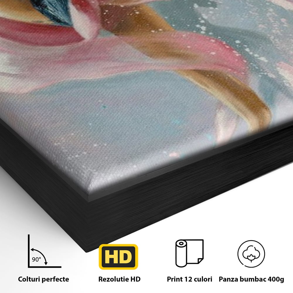 Tablou Canvas Premium, LuxCanva® G1078, Arta Baletului, Gratie, Dans, Scena, Spectacol, Dinamism, Vis, Balerina, Sport, Miscare, Living, Dormitor