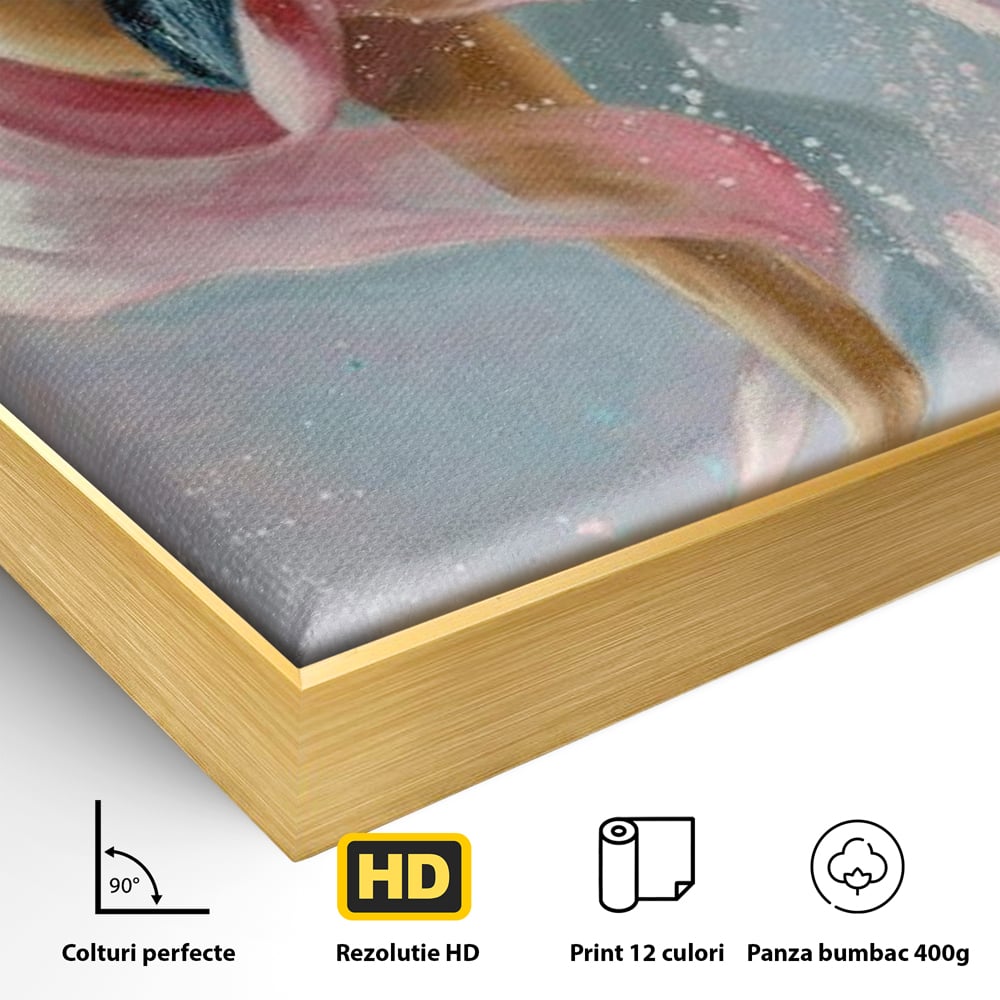 Tablou Canvas Premium, LuxCanva® G1078, Arta Baletului, Gratie, Dans, Scena, Spectacol, Dinamism, Vis, Balerina, Sport, Miscare, Living, Dormitor