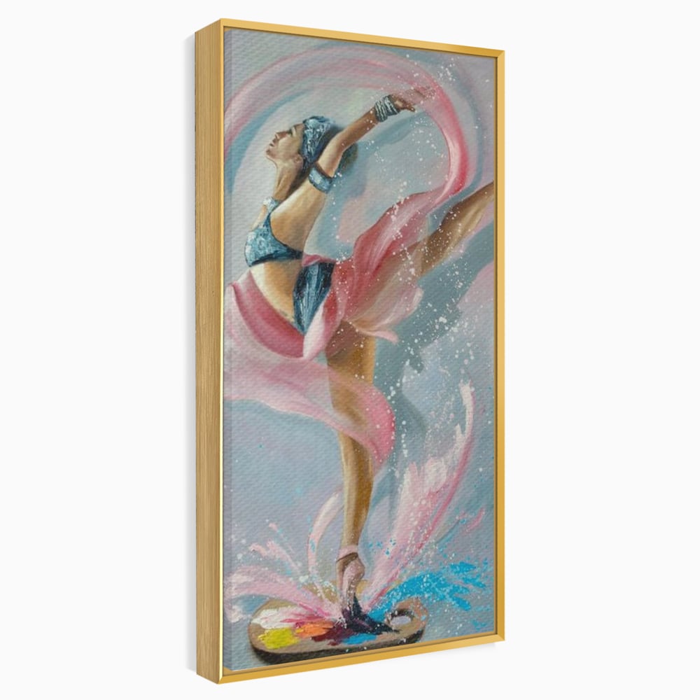 Tablou Canvas Premium, LuxCanva® G1078, Arta Baletului, Gratie, Dans, Scena, Spectacol, Dinamism, Vis, Balerina, Sport, Miscare, Living, Dormitor