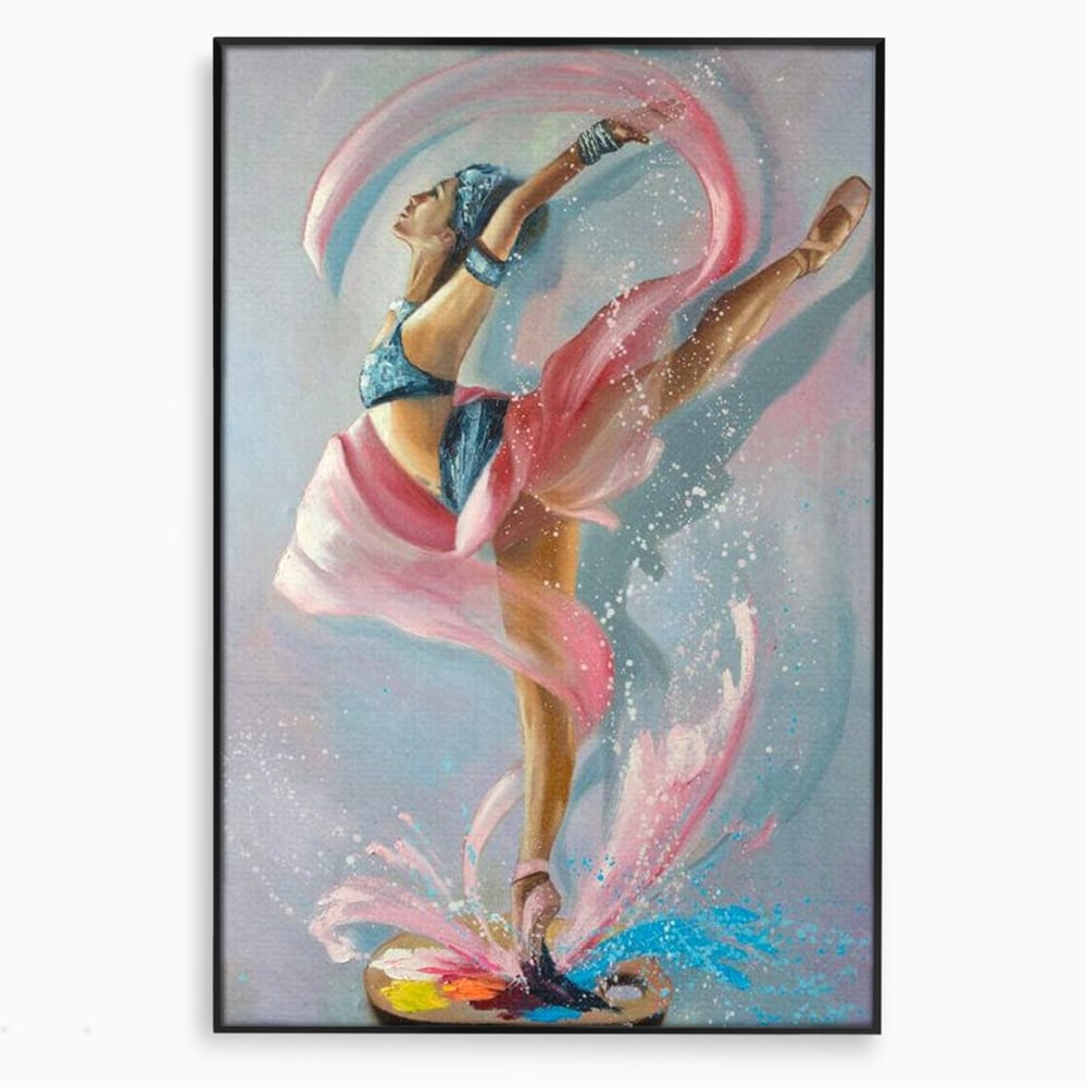 Tablou Canvas Premium, LuxCanva® G1078, Arta Baletului, Gratie, Dans, Scena, Spectacol, Dinamism, Vis, Balerina, Sport, Miscare, Living, Dormitor