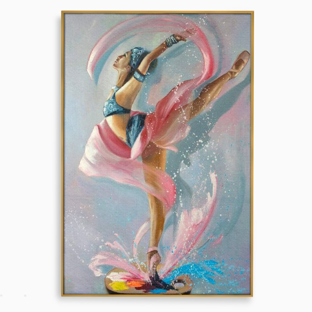 Tablou Canvas Premium, LuxCanva® G1078, Arta Baletului, Gratie, Dans, Scena, Spectacol, Dinamism, Vis, Balerina, Sport, Miscare, Living, Dormitor
