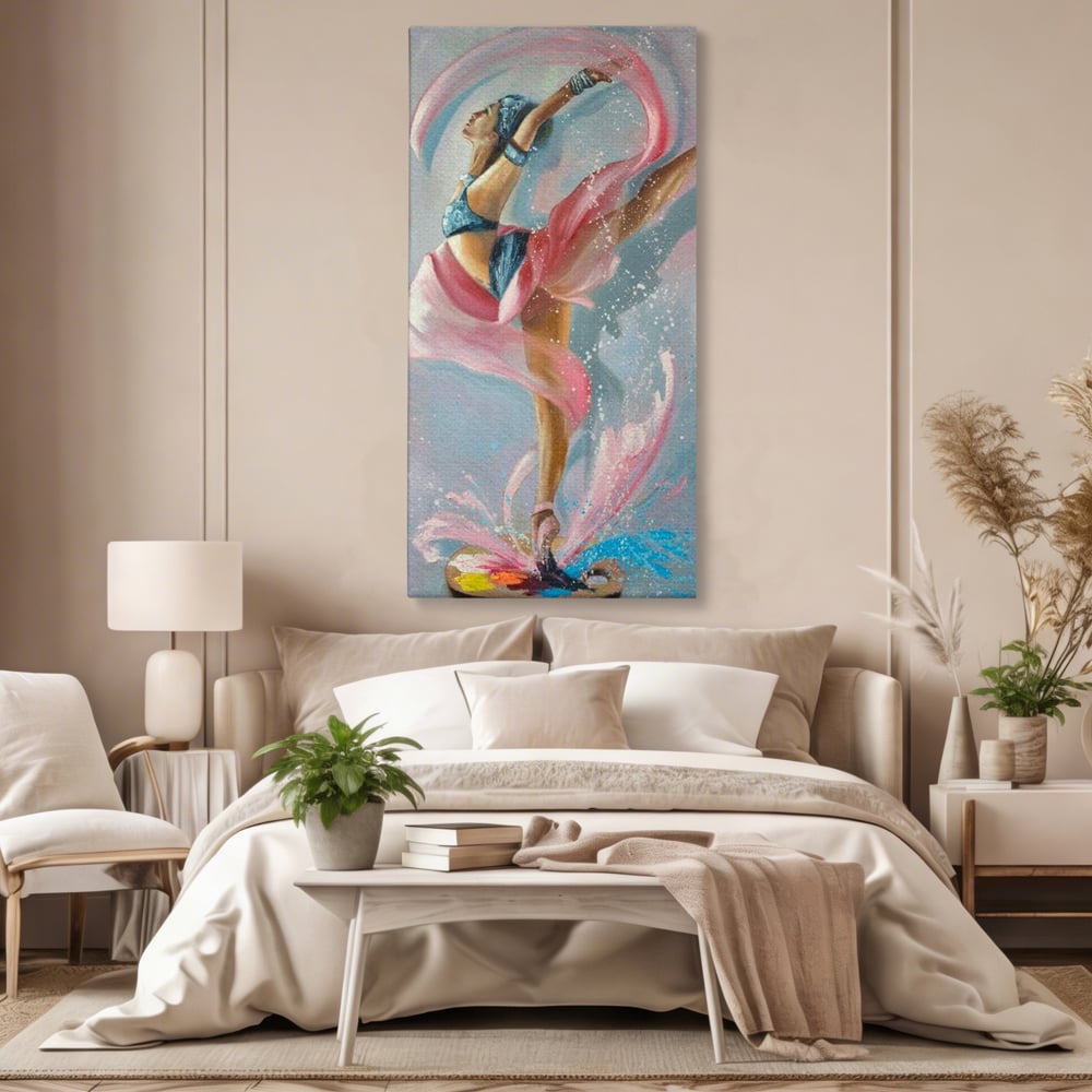 Tablou Canvas Premium, LuxCanva® G1078, Arta Baletului, Gratie, Dans, Scena, Spectacol, Dinamism, Vis, Balerina, Sport, Miscare, Living, Dormitor