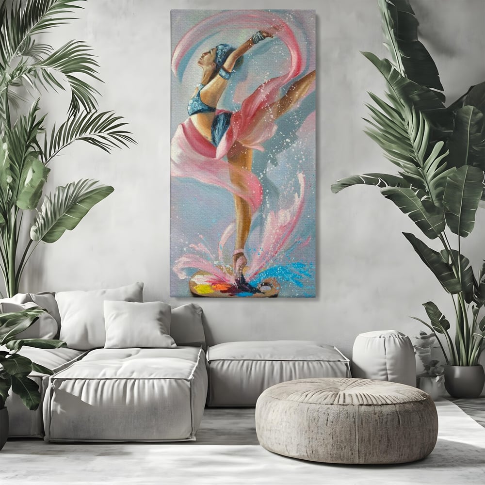 Tablou Canvas Premium, LuxCanva® G1078, Arta Baletului, Gratie, Dans, Scena, Spectacol, Dinamism, Vis, Balerina, Sport, Miscare, Living, Dormitor