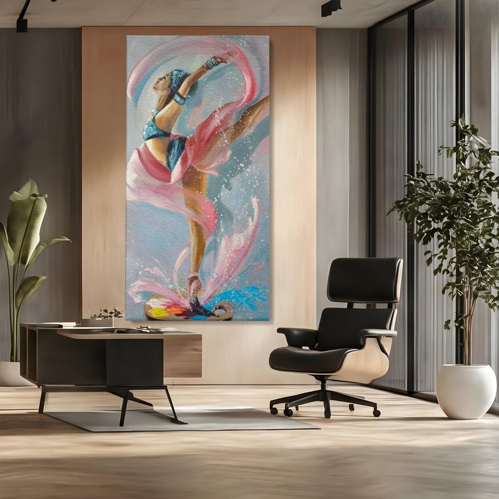 Tablou Canvas Premium, LuxCanva® G1078, Arta Baletului, Gratie, Dans, Scena, Spectacol, Dinamism, Vis, Balerina, Sport, Miscare, Living, Dormitor