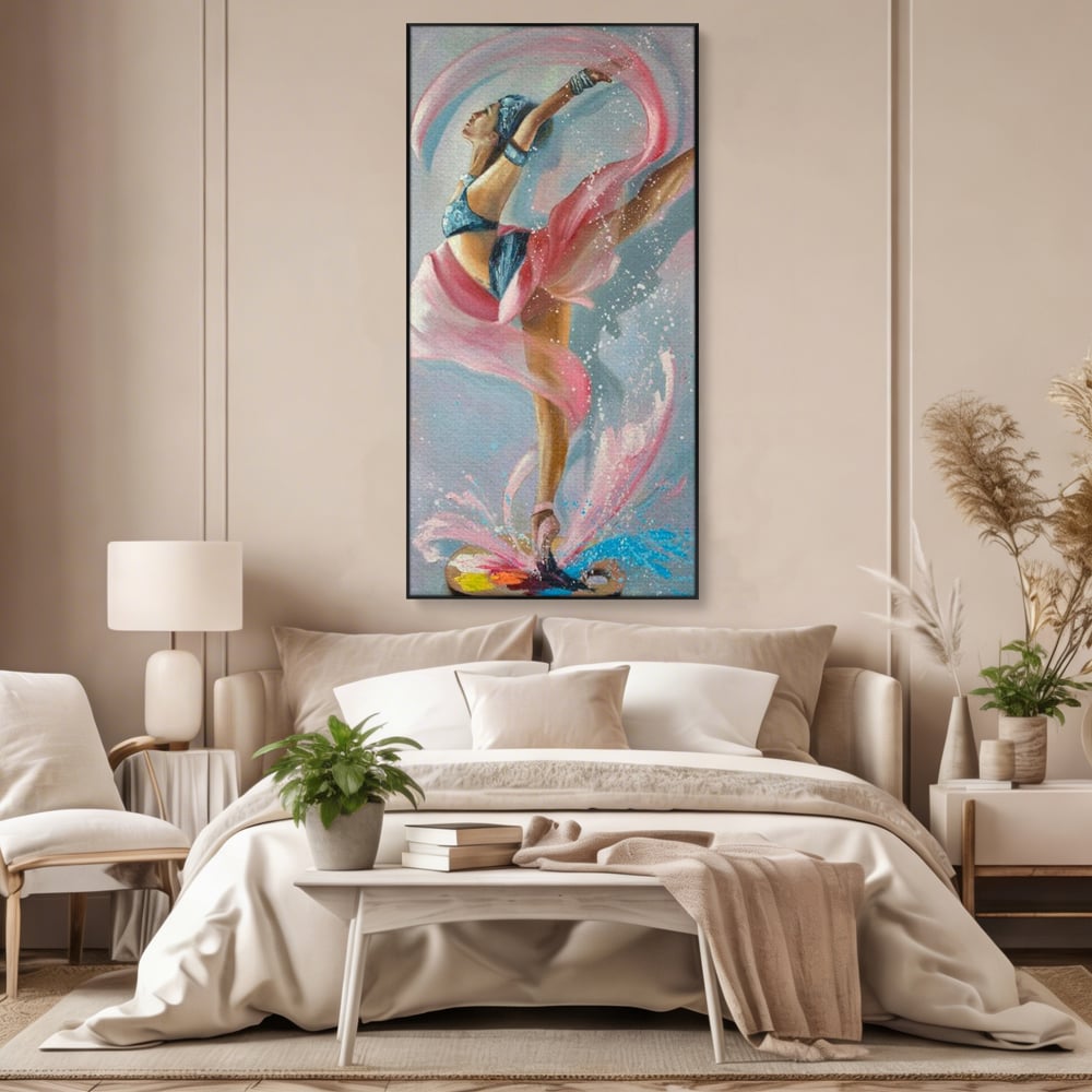 Tablou Canvas Premium, LuxCanva® G1078, Arta Baletului, Gratie, Dans, Scena, Spectacol, Dinamism, Vis, Balerina, Sport, Miscare, Living, Dormitor
