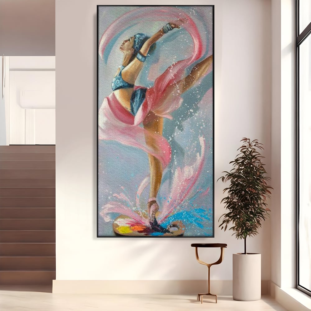 Tablou Canvas Premium, LuxCanva® G1078, Arta Baletului, Gratie, Dans, Scena, Spectacol, Dinamism, Vis, Balerina, Sport, Miscare, Living, Dormitor