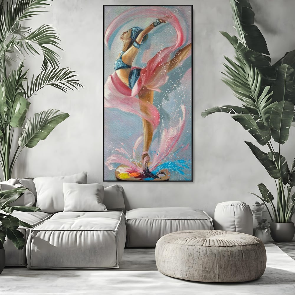 Tablou Canvas Premium, LuxCanva® G1078, Arta Baletului, Gratie, Dans, Scena, Spectacol, Dinamism, Vis, Balerina, Sport, Miscare, Living, Dormitor