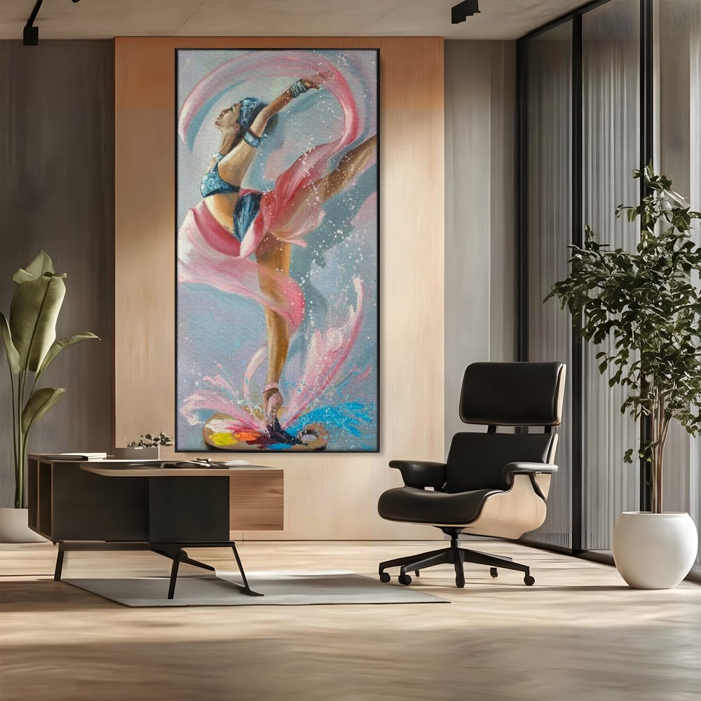 Tablou Canvas Premium, LuxCanva® G1078, Arta Baletului, Gratie, Dans, Scena, Spectacol, Dinamism, Vis, Balerina, Sport, Miscare, Living, Dormitor