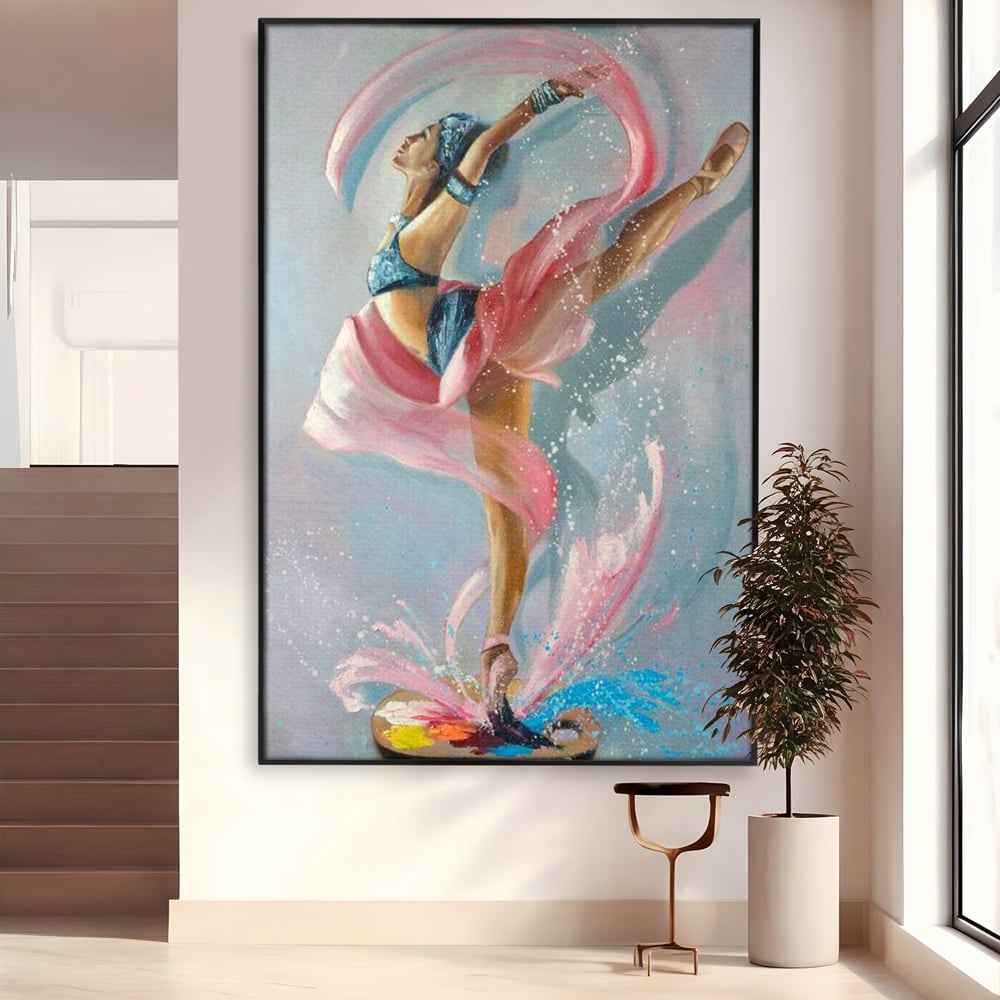 Tablou Canvas Premium, LuxCanva® G1078, Arta Baletului, Gratie, Dans, Scena, Spectacol, Dinamism, Vis, Balerina, Sport, Miscare, Living, Dormitor