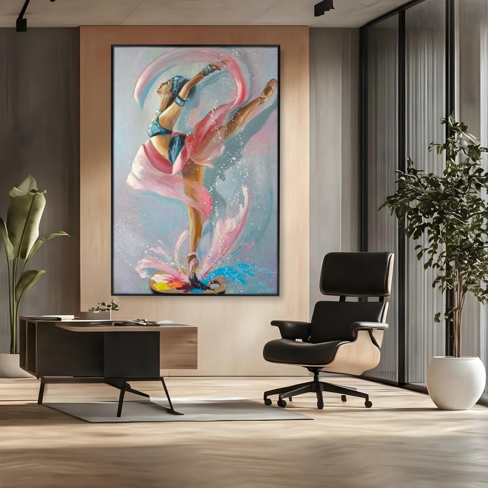 Tablou Canvas Premium, LuxCanva® G1078, Arta Baletului, Gratie, Dans, Scena, Spectacol, Dinamism, Vis, Balerina, Sport, Miscare, Living, Dormitor