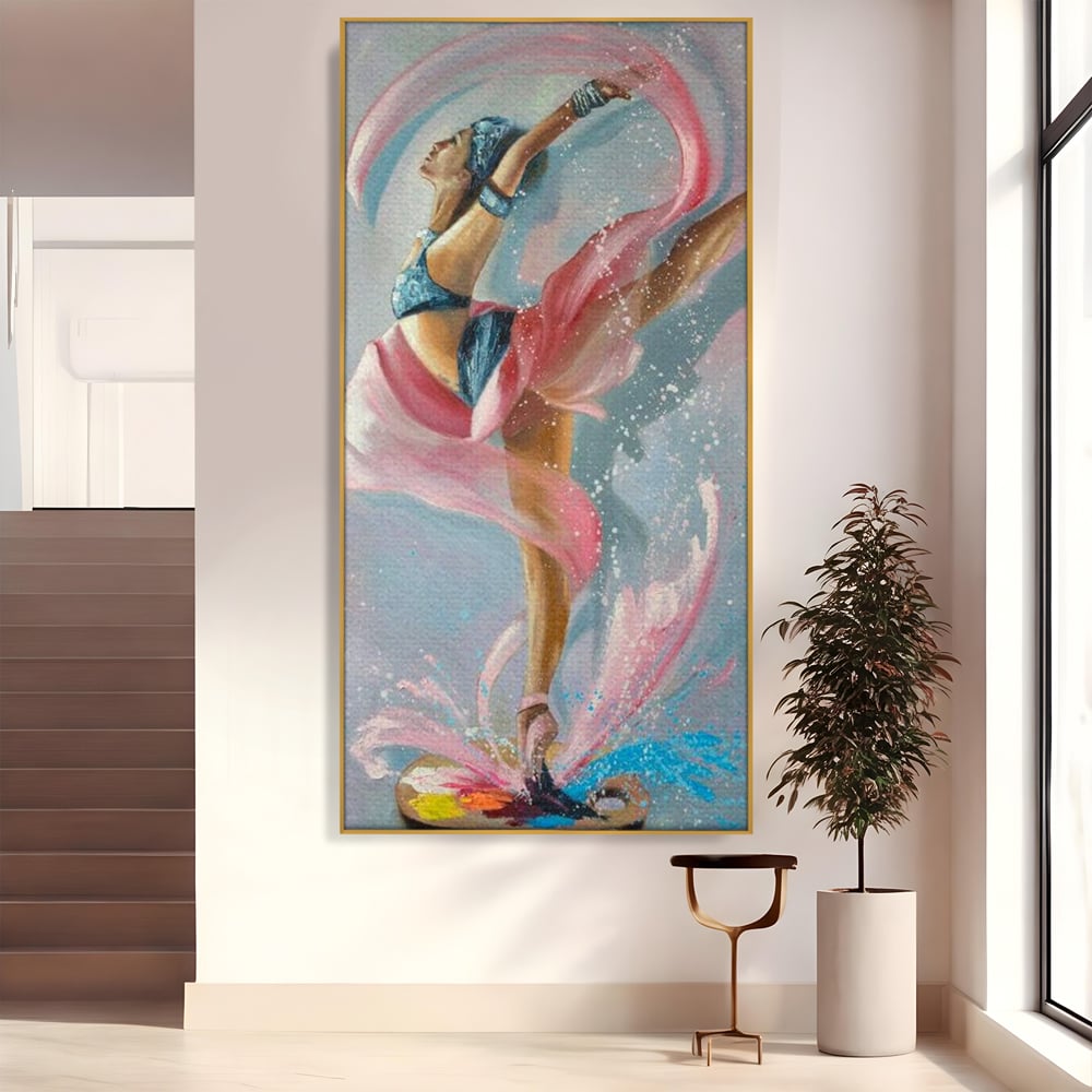 Tablou Canvas Premium, LuxCanva® G1078, Arta Baletului, Gratie, Dans, Scena, Spectacol, Dinamism, Vis, Balerina, Sport, Miscare, Living, Dormitor