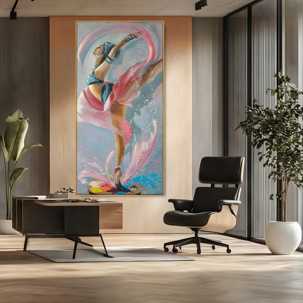 Tablou Canvas Premium, LuxCanva® G1078, Arta Baletului, Gratie, Dans, Scena, Spectacol, Dinamism, Vis, Balerina, Sport, Miscare, Living, Dormitor