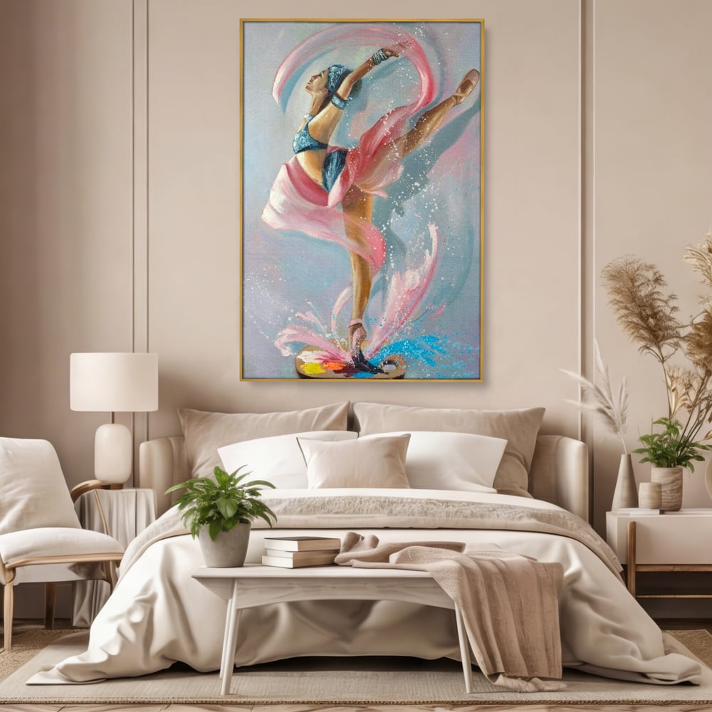 Tablou Canvas Premium, LuxCanva® G1078, Arta Baletului, Gratie, Dans, Scena, Spectacol, Dinamism, Vis, Balerina, Sport, Miscare, Living, Dormitor