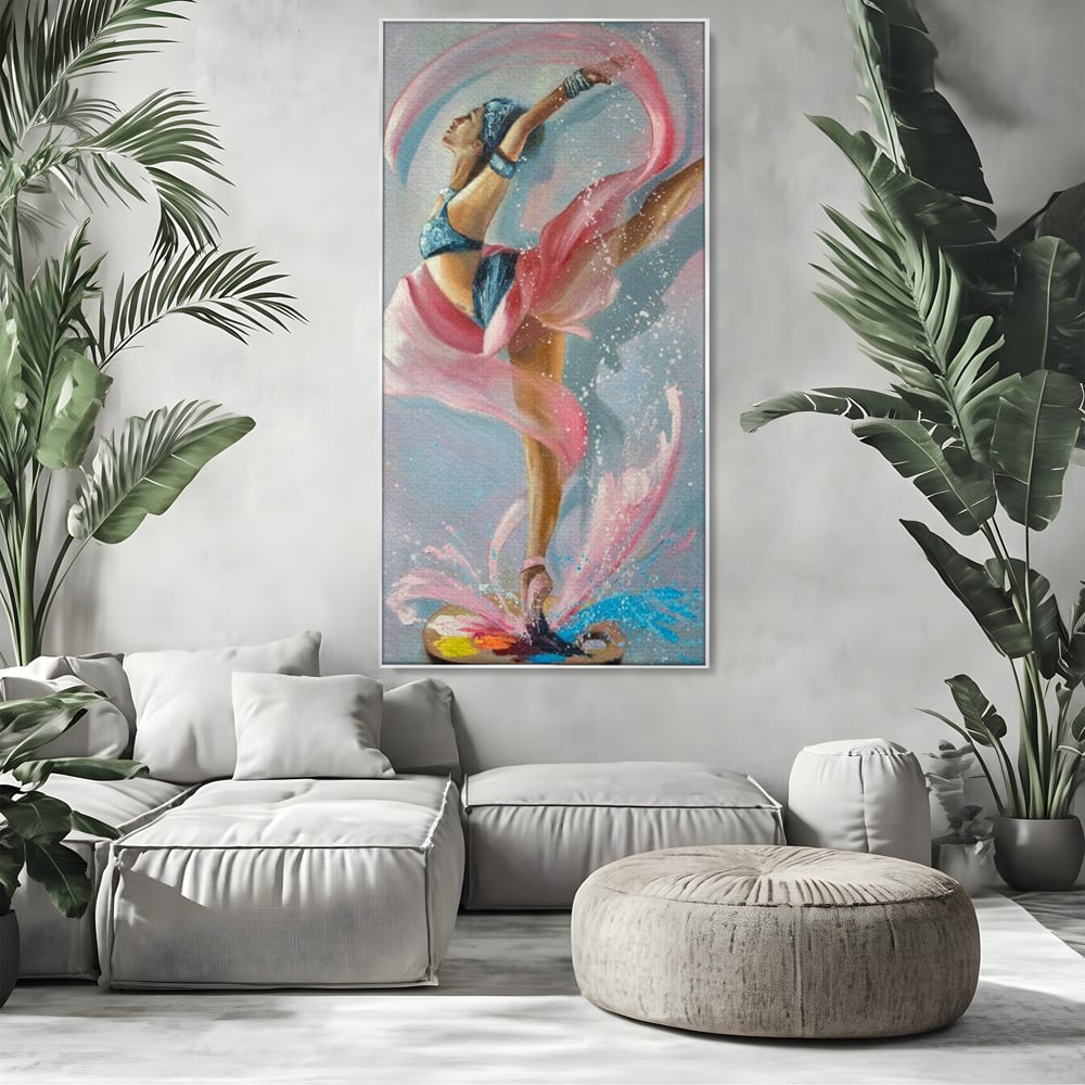 Tablou Canvas Premium, LuxCanva® G1078, Arta Baletului, Gratie, Dans, Scena, Spectacol, Dinamism, Vis, Balerina, Sport, Miscare, Living, Dormitor