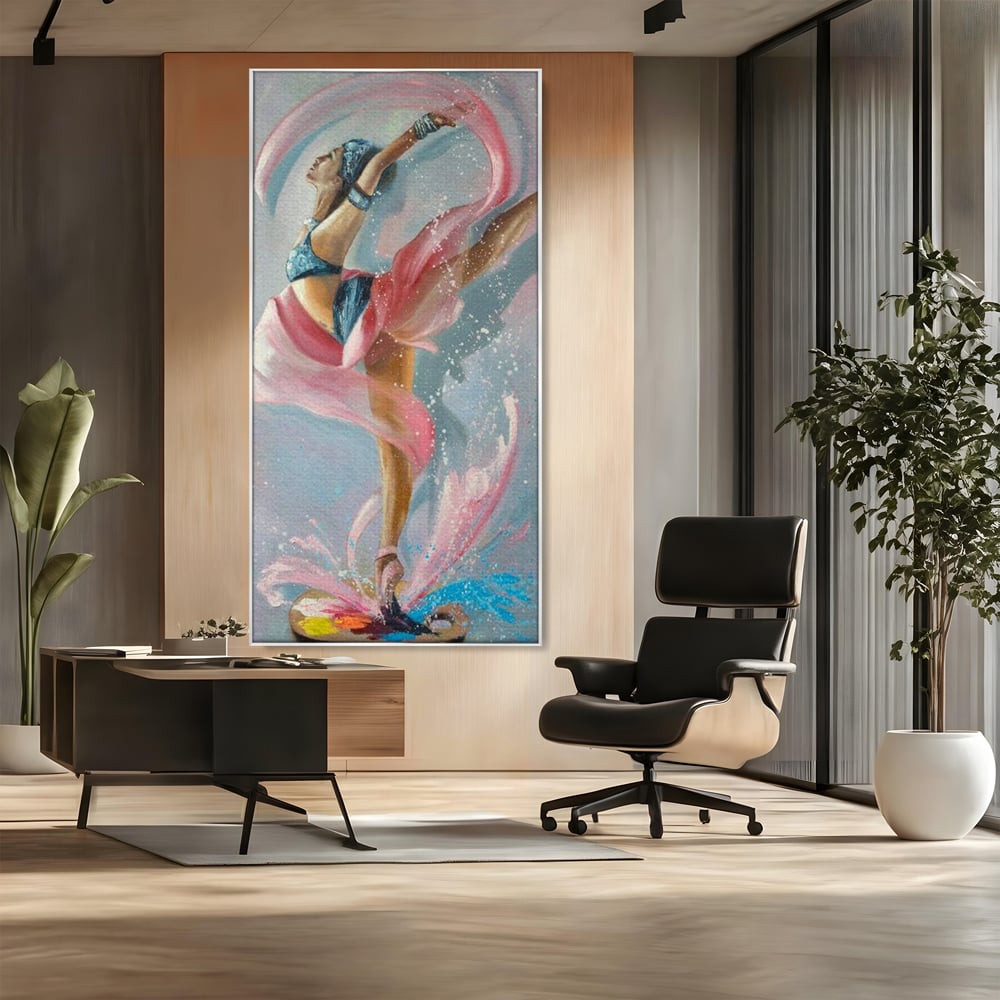 Tablou Canvas Premium, LuxCanva® G1078, Arta Baletului, Gratie, Dans, Scena, Spectacol, Dinamism, Vis, Balerina, Sport, Miscare, Living, Dormitor