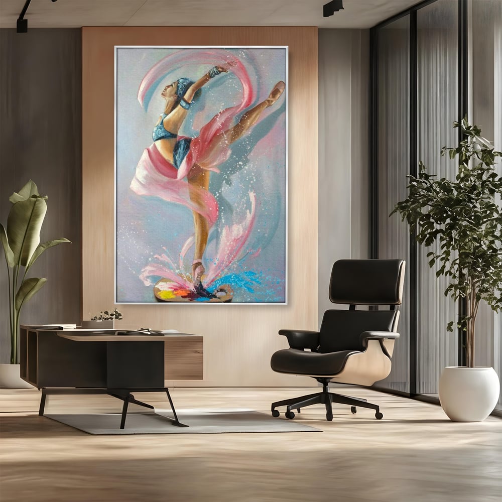 Tablou Canvas Premium, LuxCanva® G1078, Arta Baletului, Gratie, Dans, Scena, Spectacol, Dinamism, Vis, Balerina, Sport, Miscare, Living, Dormitor