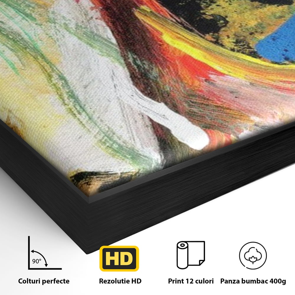 Tablou Canvas Premium, LuxCanva® G1079, Sentimente pe Panza, Lacrimi, Colorate, Suferinta, Emotie, Traire, Freamat, Culori, Living, Dormitor