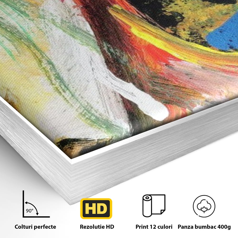 Tablou Canvas Premium, LuxCanva® G1079, Sentimente pe Panza, Lacrimi, Colorate, Suferinta, Emotie, Traire, Freamat, Culori, Living, Dormitor
