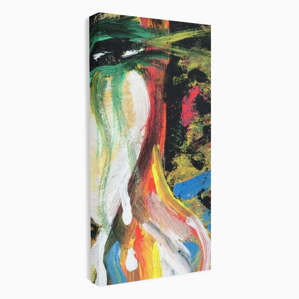 Tablou Canvas Premium, LuxCanva® G1079, Sentimente pe Panza, Lacrimi, Colorate, Suferinta, Emotie, Traire, Freamat, Culori, Living, Dormitor