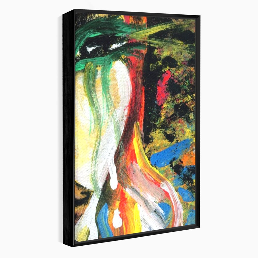 Tablou Canvas Premium, LuxCanva® G1079, Sentimente pe Panza, Lacrimi, Colorate, Suferinta, Emotie, Traire, Freamat, Culori, Living, Dormitor