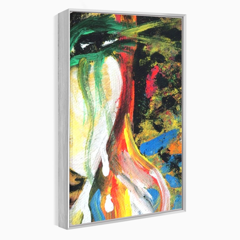 Tablou Canvas Premium, LuxCanva® G1079, Sentimente pe Panza, Lacrimi, Colorate, Suferinta, Emotie, Traire, Freamat, Culori, Living, Dormitor
