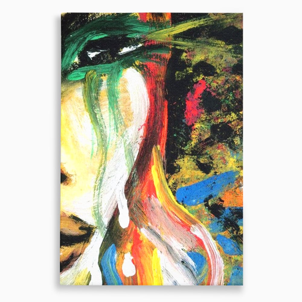 Tablou Canvas Premium, LuxCanva® G1079, Sentimente pe Panza, Lacrimi, Colorate, Suferinta, Emotie, Traire, Freamat, Culori, Living, Dormitor