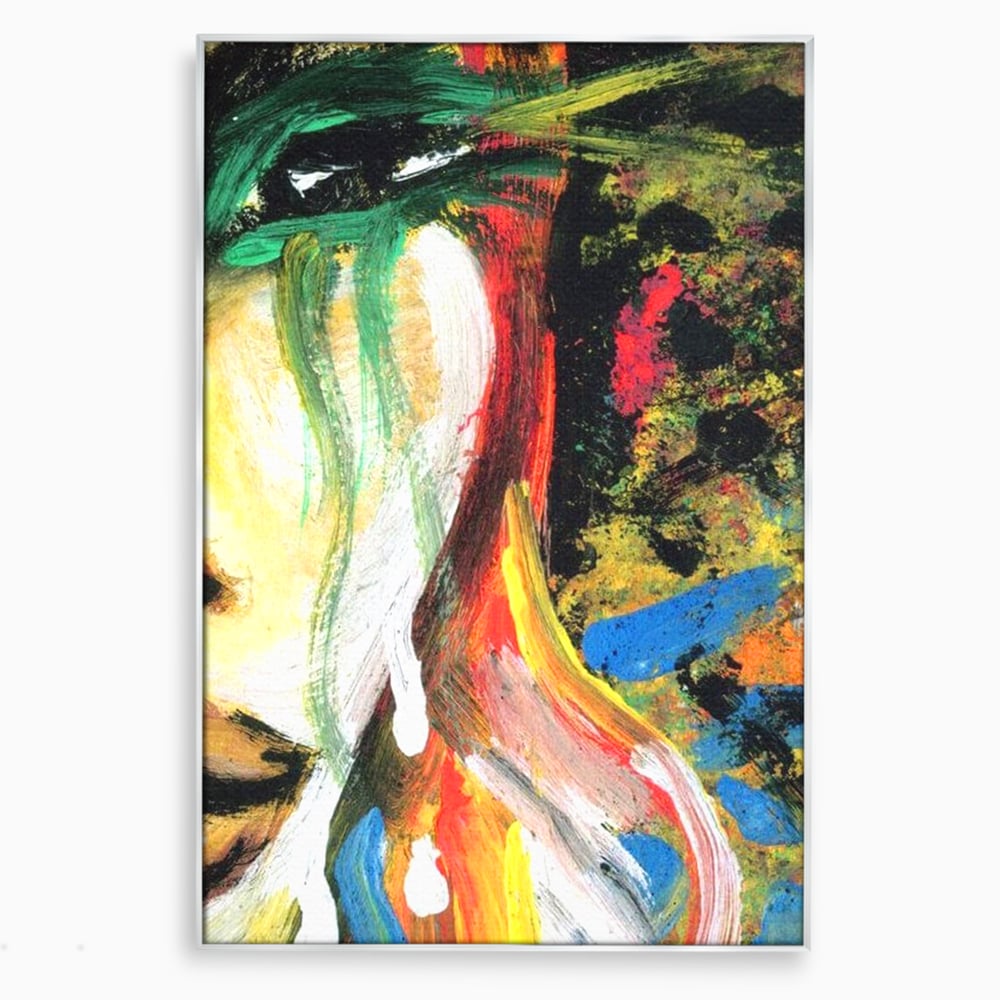 Tablou Canvas Premium, LuxCanva® G1079, Sentimente pe Panza, Lacrimi, Colorate, Suferinta, Emotie, Traire, Freamat, Culori, Living, Dormitor