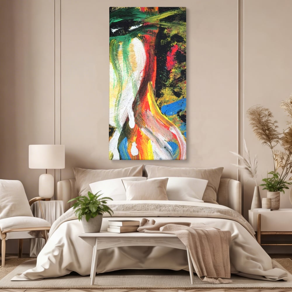 Tablou Canvas Premium, LuxCanva® G1079, Sentimente pe Panza, Lacrimi, Colorate, Suferinta, Emotie, Traire, Freamat, Culori, Living, Dormitor