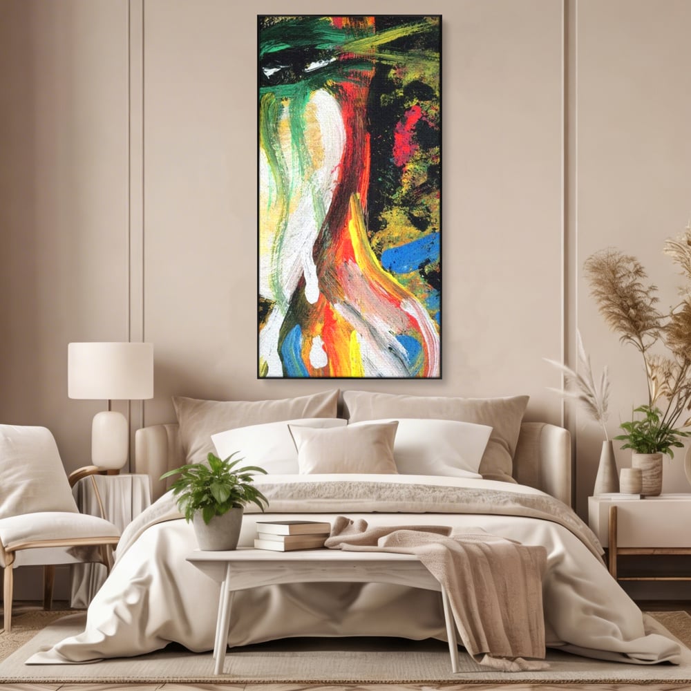 Tablou Canvas Premium, LuxCanva® G1079, Sentimente pe Panza, Lacrimi, Colorate, Suferinta, Emotie, Traire, Freamat, Culori, Living, Dormitor
