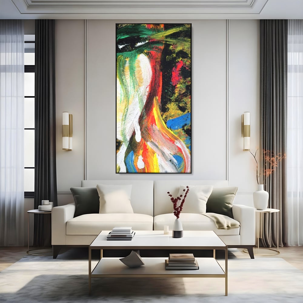 Tablou Canvas Premium, LuxCanva® G1079, Sentimente pe Panza, Lacrimi, Colorate, Suferinta, Emotie, Traire, Freamat, Culori, Living, Dormitor