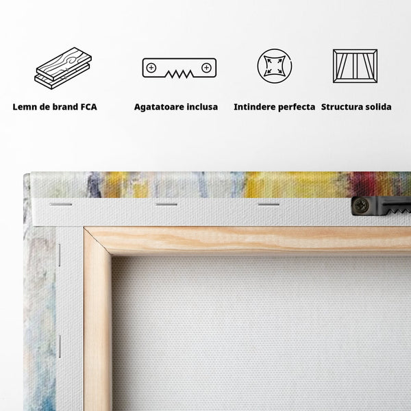 Leinwand Premium Canvas Wandkunst, LuxCanva® G1084, Frau mit Martini, Getränk, Glas, Restaurant, Cocktail, rätselhaft, abstrakt, Party, Wohnen, Schlafzimmer