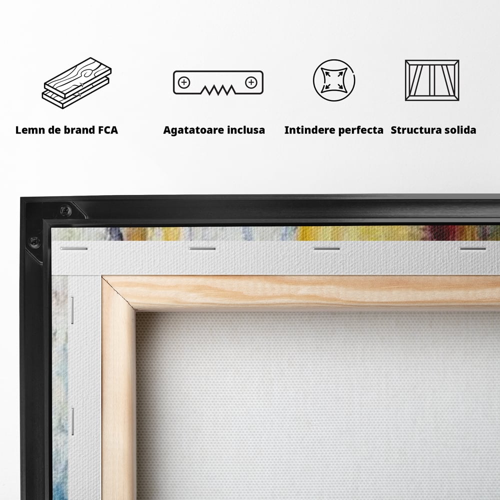 Leinwand Premium Canvas Wandkunst, LuxCanva® G1084, Frau mit Martini, Getränk, Glas, Restaurant, Cocktail, rätselhaft, abstrakt, Party, Wohnen, Schlafzimmer